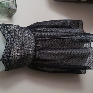 City Studio Black & White Mini Dress